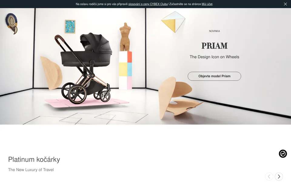 Náhled webu CYBEX