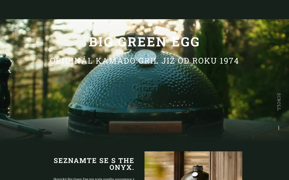 Náhled webu Premium grily: Big Green Egg, Weber, Outdoorchef