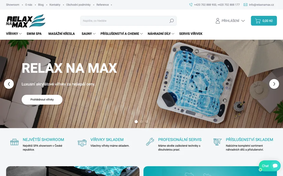 Náhled webu Relax na Max
