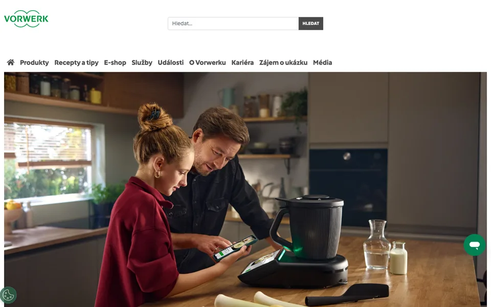 Náhled webu Vorwerk / Thermomix
