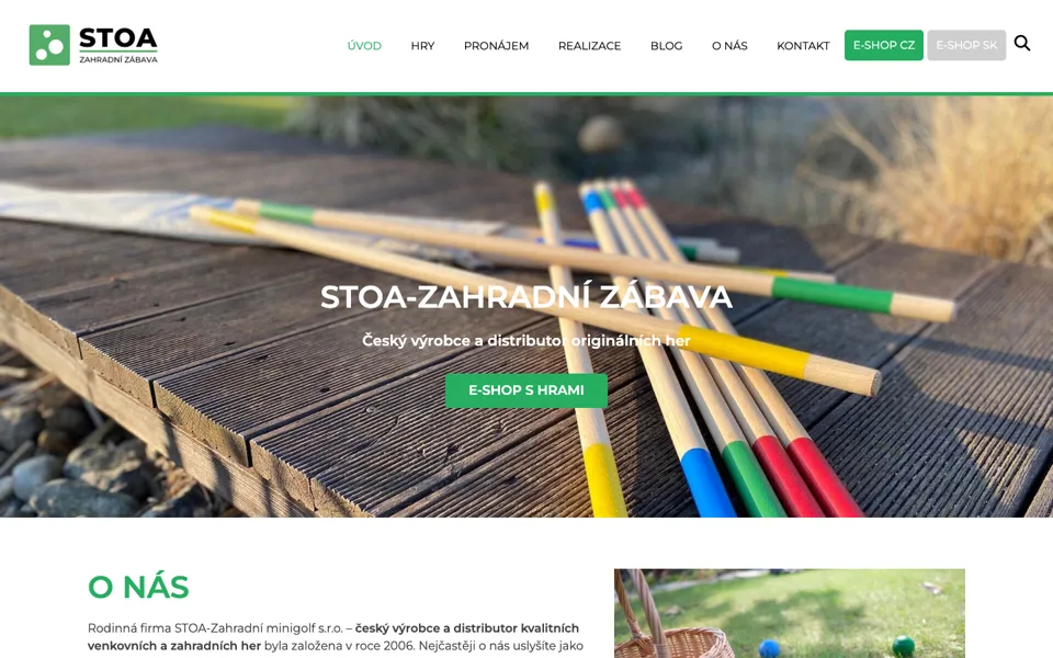 Náhled webu Zahradní zábava