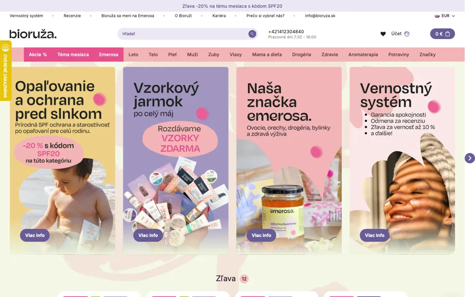 Náhled webu Biorůža