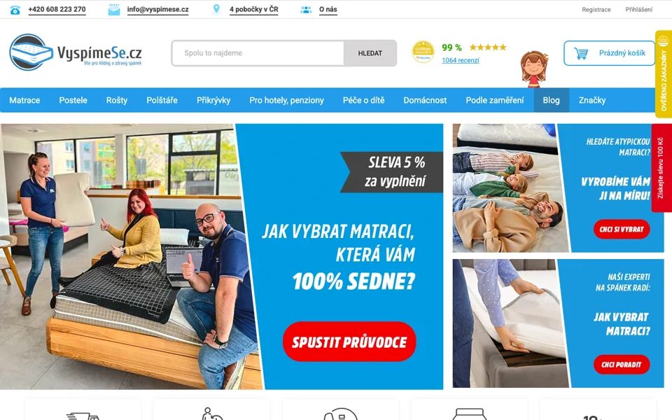 Náhled webu Vyspíme se