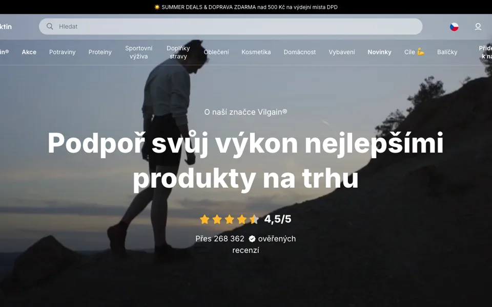 Náhled webu Aktin / Vilgain