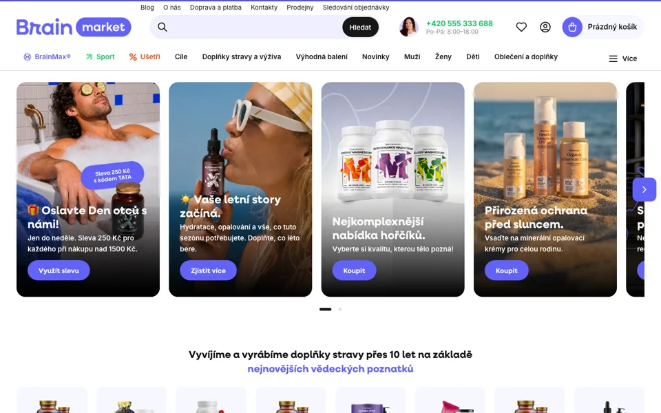 Náhled webu BrainMarket.cz