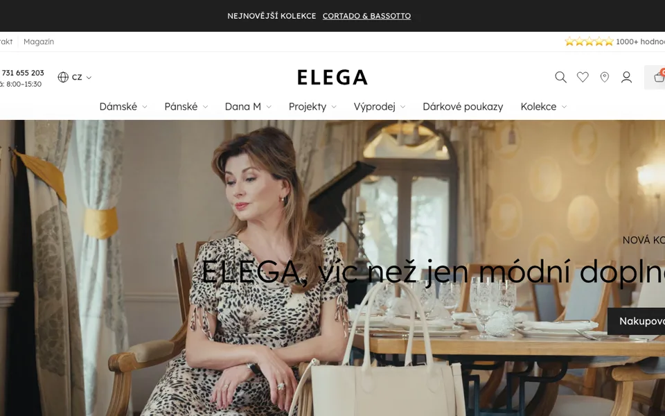 Náhled webu ELEGA