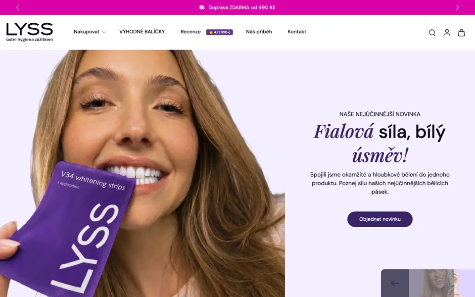 Náhled webu LYSS.cz